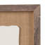 Décoration murale encadrée en bois avec botaniques coulés