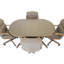 Ensemble de salle à manger extensible à 5 piédestaux 5 pièces-1975485935-1975485929