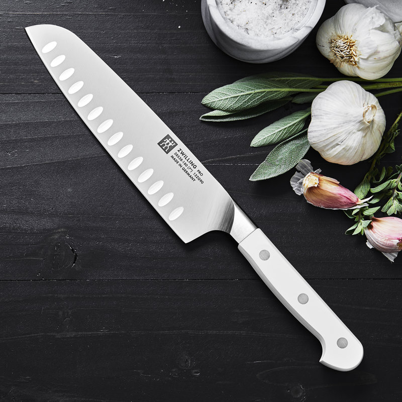 Pro le blanc santoku de 7 pouces