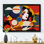 Portrait coloré de femme II - femme avant-garde, art mural sur toile