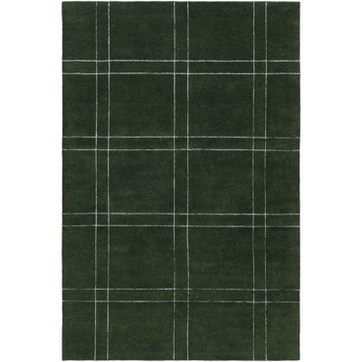 Tapis vert touffeté à la main