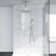 10” Ceiling Mounted Shower Head Dual Function Complete Shower System with Rough in-Valve and Bathtub Faucet