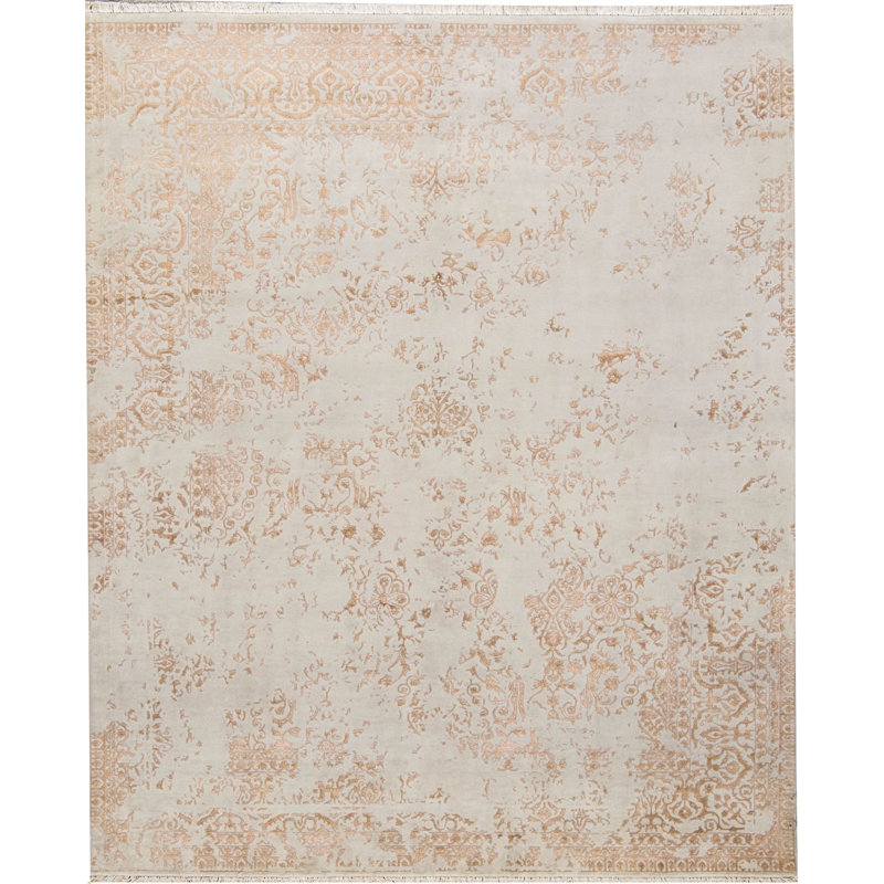 Tapis beige et ne sais pas noué à la main de haute qualité