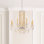 Siena 8 Light 30in x 31in Chandelier with Crystal Tusks in White with Clear Radiance Crystals