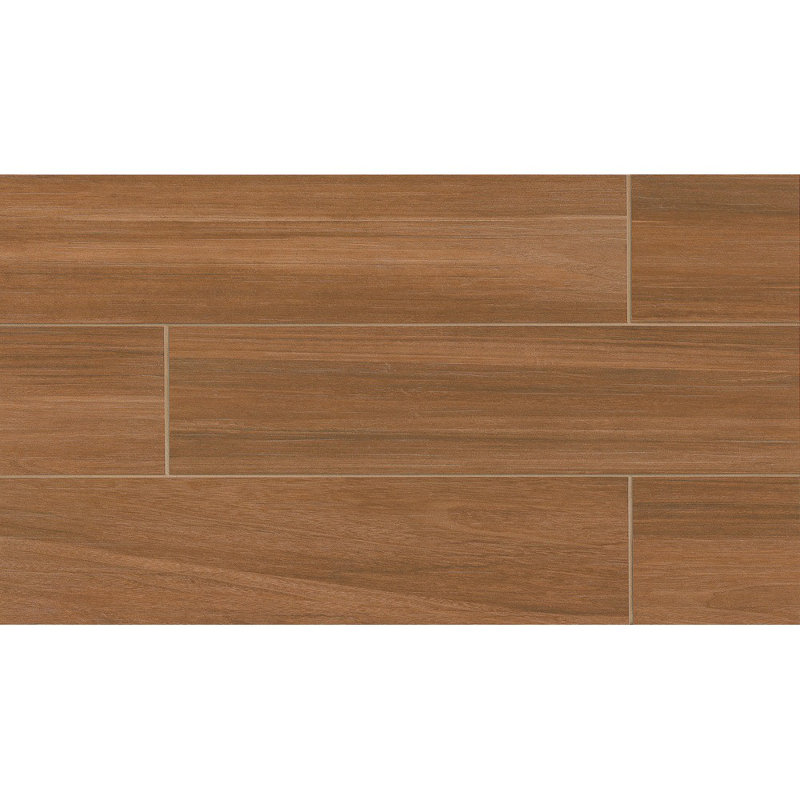 Austin 8" x 36" Porcelain Wood Look Tile, Fallen Leaf