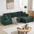 Chenille vert foncé est en rupture de stock