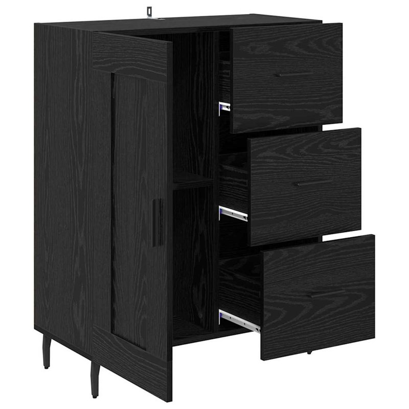 69.5cm Sideboard, Black Oak