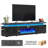 83" LED TV Stand With 40" Fireplace, Charging Station/Power Outlet Included-1565999747-1406178421-1565999807