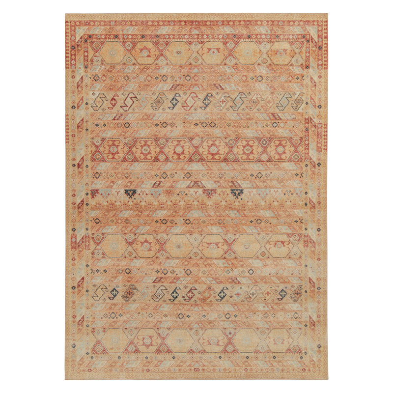Distressed Homage Wool Floral Area Rug, Rectangle 10' x 14'