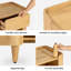Table de chevet en bois massif Helga avec 1 tiroir et tablette de rangement ouverte-475579048