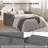 Yasuro 53''W Modern Channel Tufted Sleeper Sofa With Built-In USB Port and Mobile Phone Holder-346608267