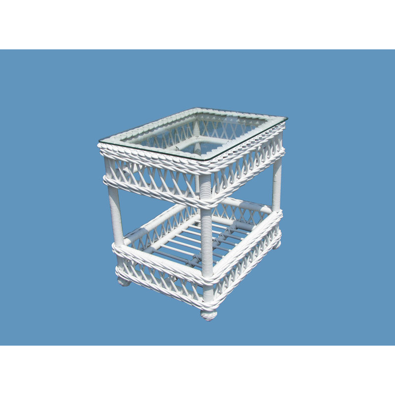 Table de bout Rosado, P 17,5 po, Blanc