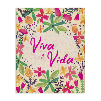 Art mural sur toile Viva la Vida Flores Tropicales par Josefina