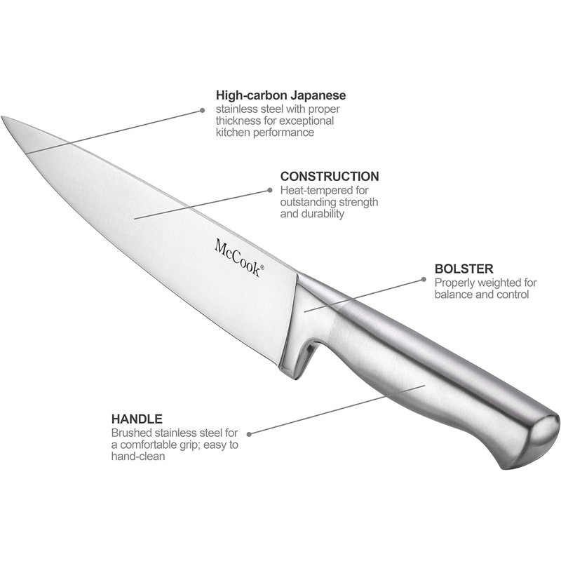 Lambrequin Mc Cook 15 Piece Stainless Steel Knife Set (Set of 15)
