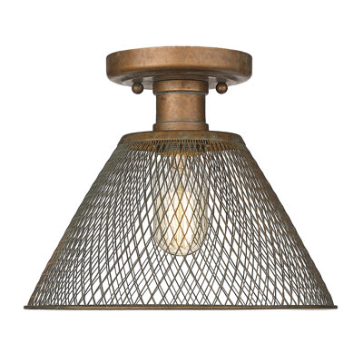 Plafonnier semi-encastré 1 lumière 8,25 po Searcy