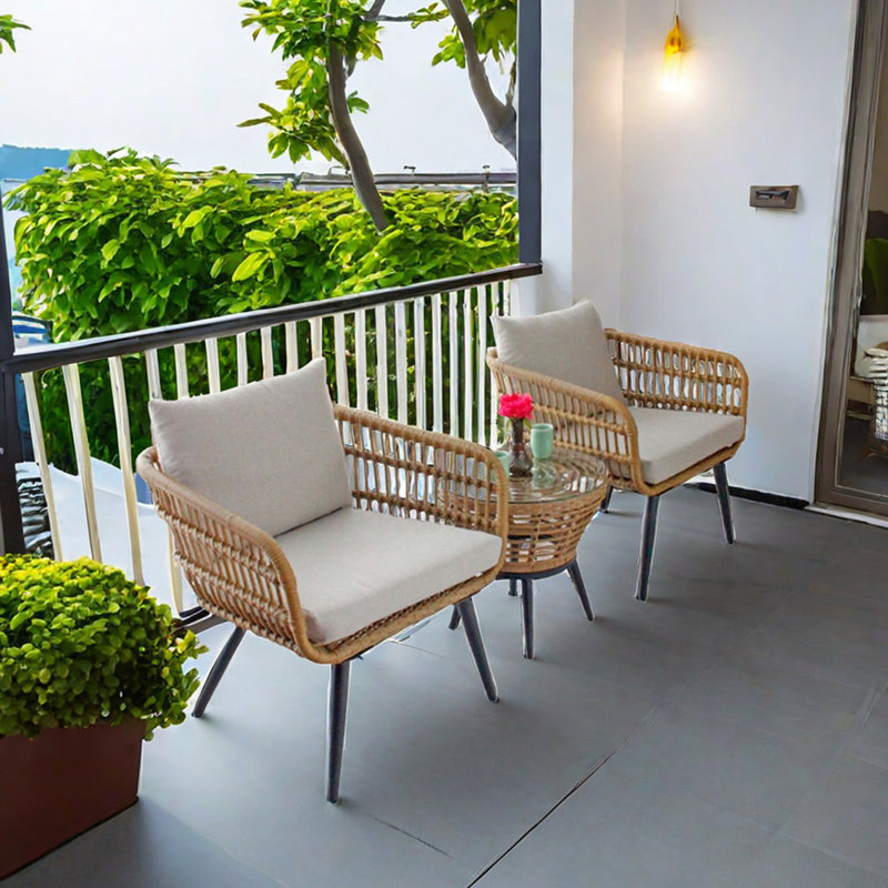 Chaise d'extérieur en rotin d'extérieur imperméable Leisu