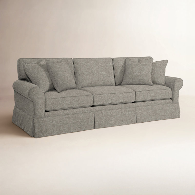 Benton Skirted Sofa, Basic Gray