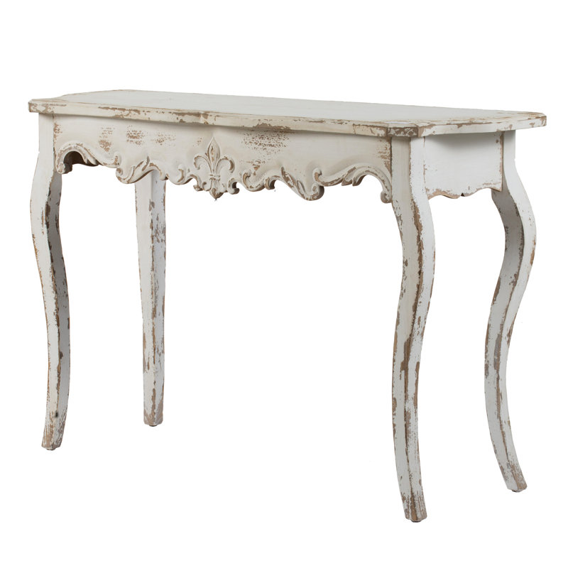 Queen Slimline Whitewash Console for Living