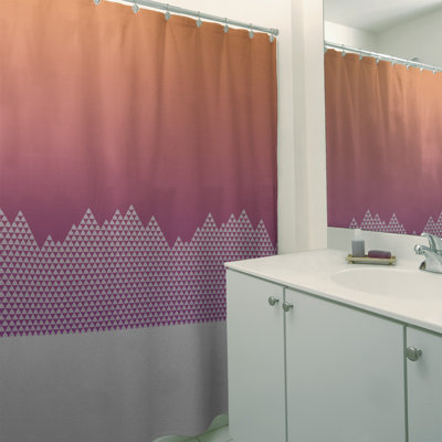 Rideau de douche simple Mountain