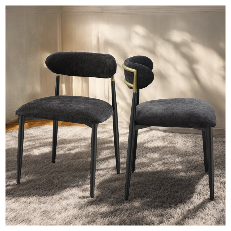 Ensemble de 2 chaises d'appoint Jaramillo, Gris