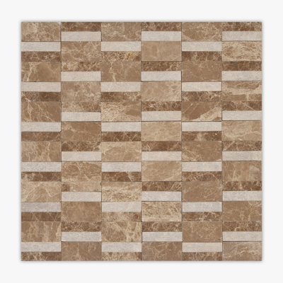 Emperador Light Honed Budapest Marble Mosaic