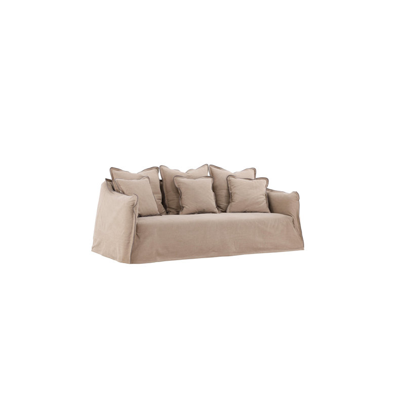 Nies Wood 210cm Reception Sofa