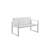 Chester Modern Outdoor Furniture Set – 6 Chaise Loungers, Loveseat, Lounge Chairs & Coffee Table- White-27007663-22843108