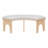 5-Piece Modern Farmhouse Dining Set with Upholstered Seating and Curved Base-117430057-117430058-117430059