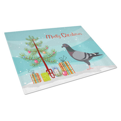 Planche à découper de noël en verre trempé en verre trempé caroline