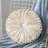 Echo Buttons Velvet Throw Pillow-1809705460