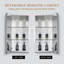 Armoire à pharmacie 15 po x 26 po avec miroir réglable et fixation murale en aluminium pour salle de bain