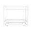 Lit superposé double en métal avec lit gigogne, structure en fer blanc de la chambre à coucher contemporaine - contemporaine, garde-corps sécuritaire, peu encombrant, lit gigogne facile à assembler, répond aux exigences de capacité de poids-1121716211-1121716208