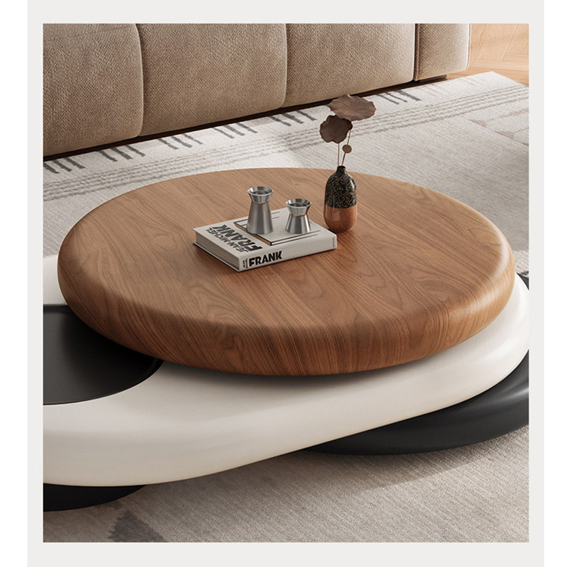 Table basse italienne de style simple, Brun