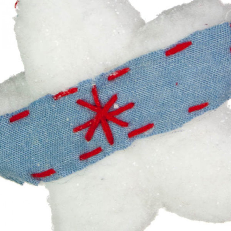 Textile Astrology & Stars Holiday Shaped Ornament, 11cm H x 11cm W x 4.5cm D