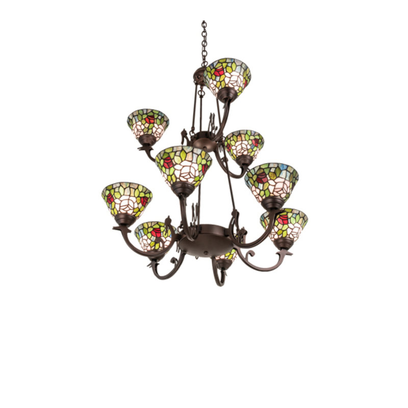 Tiffany Roman 9 - Light Chandelier