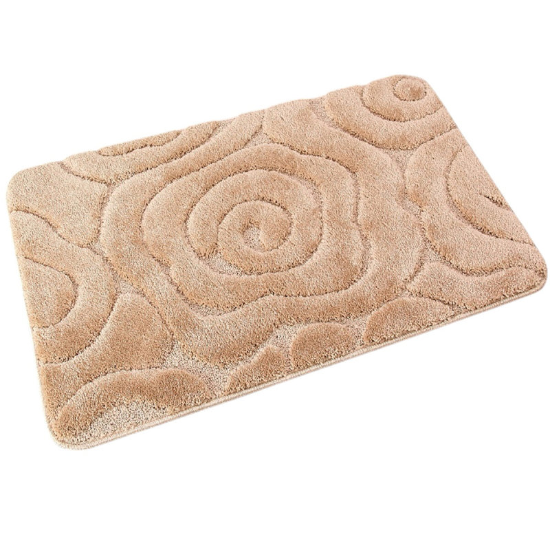 Hardee Non-Slip Bath Rug, Beige