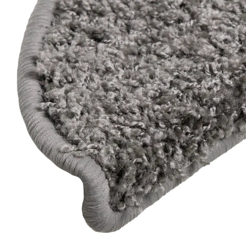 Carpet Stair Treads Grey 56x17x3 cm