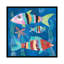 «Boho Reef Fish I» par Wild Apple Portfolio - Estampe numérique sur toile tendue avec châssis-20825439-72775385-72775386