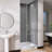 Pivot Shower Doors 34" -35.25" W x 72" H Door Frameless Pivot Swing Shower Door with Tempered Glass-100966601-100966600