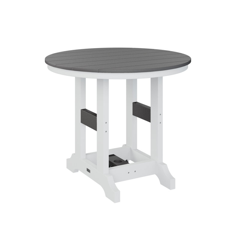 Table de salle à manger Chesterville, Gris fumée, H 35,5 po x l 38 po x P 38 po