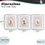 «Spring Gingham Animals», ensemble de 3 impressions encadrées sous verre, design par Christine Simpson Art-785845757-785845744
