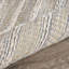 Tapis rayé en jute / coton bleu / blanc Coomer-1996965583