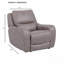 Fauteuil inclinable électrique brun contemporain - Mousse haute densité, accoudoirs souples, structure en bois franc, siège surdimensionné-993701176