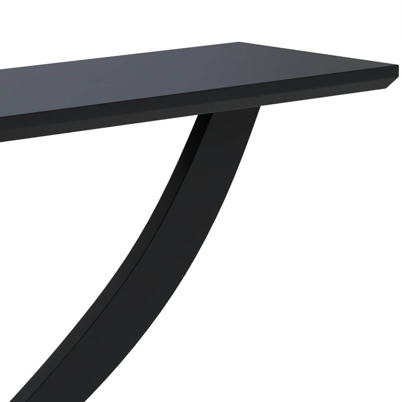 Console Home Home Modern, avec pieds croisés, Noir