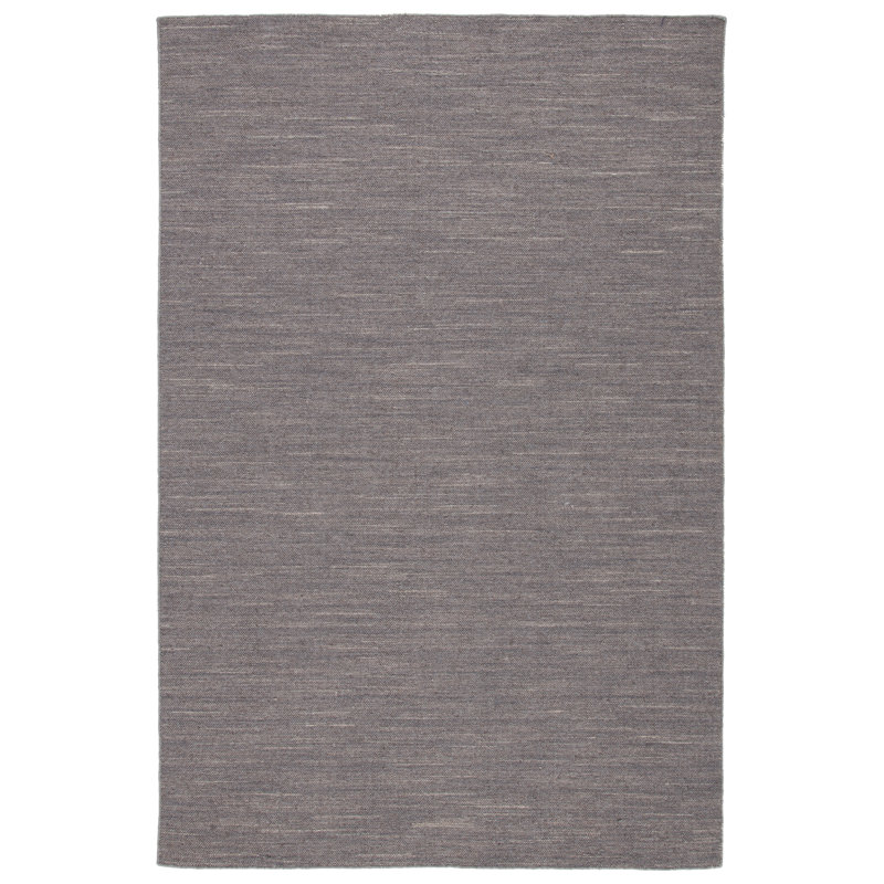 Tapis de couleur unie en laine tissé à la main Fitzpatrick, Rectangulaire 3 pi x 5 pi