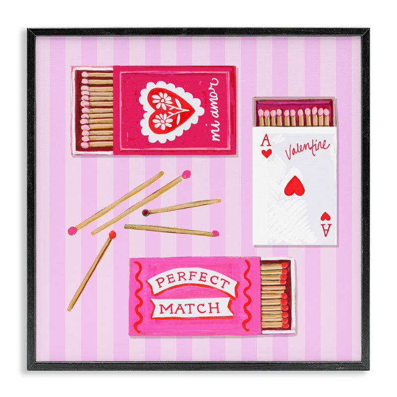 Giclée romantique encadrée, conçue par Rachael Reese, Giclée encadrée noir minuit, H 24 po x l 24 po