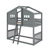 Twin Over Twin House Bunk Bed With Ladder-737704733