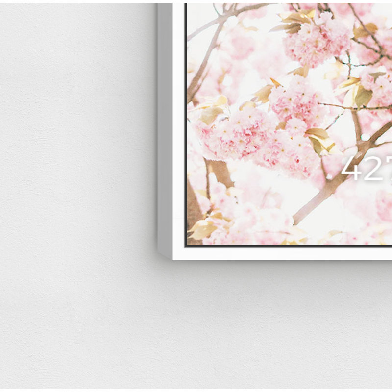 Milan Sakura - Impression sur toile, Cadre blanc, 16 po x 24 po