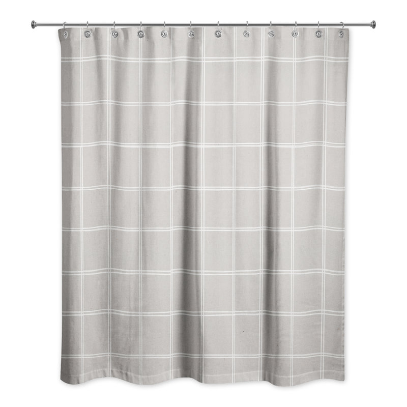 Rideau de douche simple Perine, gris