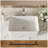 21"X14" White Ceramic Rectangular Vessel Bathroom Sink